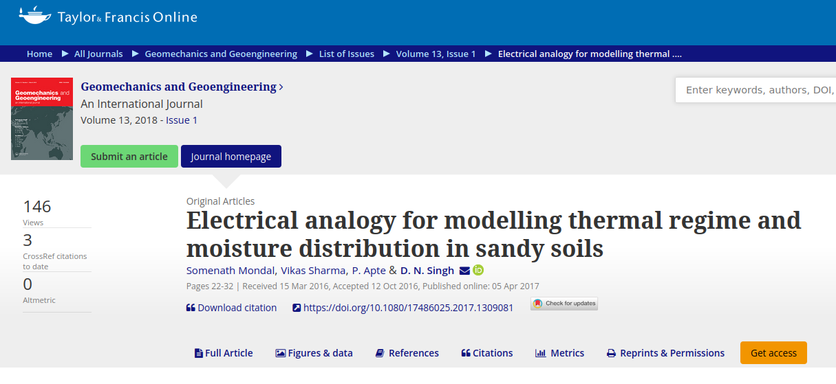 Electrical analogy for modelling thermal regime and moisture distribution in sandy soils